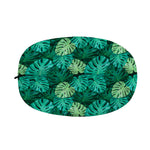 Green Tropical Monstera Pattern Print Car Side Mirror Covers