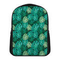 Green Tropical Monstera Pattern Print Casual Backpack
