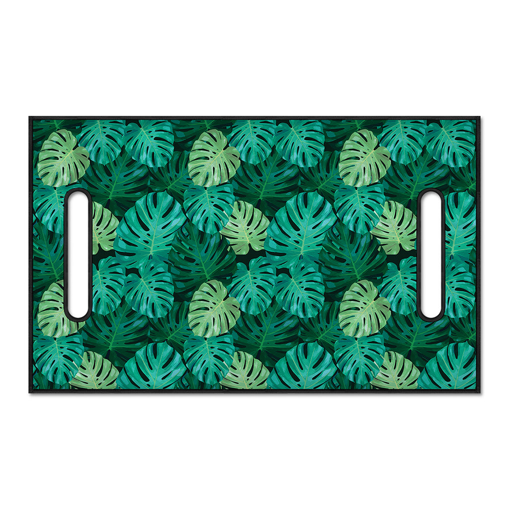 Green Tropical Monstera Pattern Print Golf Cart Seat Cover