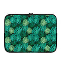 Green Tropical Monstera Pattern Print Laptop Sleeve