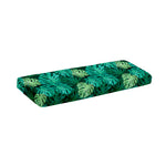 Green Tropical Monstera Pattern Print Piano Keyboard Cover