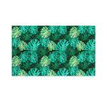Green Tropical Monstera Pattern Print Polyester Flag