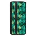 Green Tropical Monstera Pattern Print Refrigerator Handle Covers