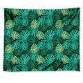 Green Tropical Monstera Pattern Print Tapestry
