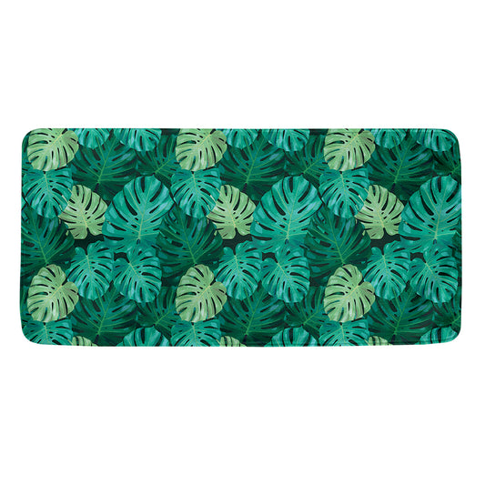 Green Tropical Monstera Pattern Print Towel