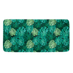 Green Tropical Monstera Pattern Print Towel