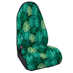 Green Tropical Monstera Pattern Print Waterproof Car Seat Cover