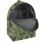 Green Tropical Palm Leaf Pattern Print Backpack