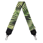 Green Tropical Palm Leaf Pattern Print Bag Strap