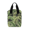 Green Tropical Palm Leaf Pattern Print Bible Tote Bag