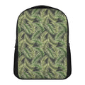 Green Tropical Palm Leaf Pattern Print Casual Backpack