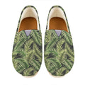 Green Tropical Palm Leaf Pattern Print Casual Shoes