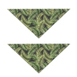 Green Tropical Palm Leaf Pattern Print Dog Bandana