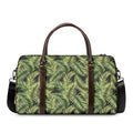 Green Tropical Palm Leaf Pattern Print Duffel Bag