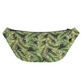 Green Tropical Palm Leaf Pattern Print Fanny Pack