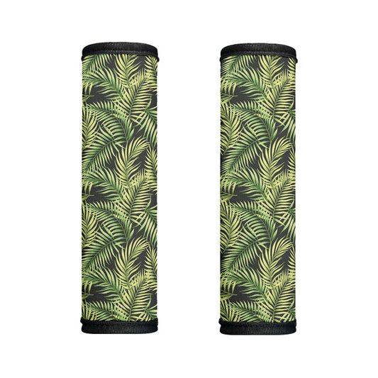 Green Tropical Palm Leaf Pattern Print Handle Covers