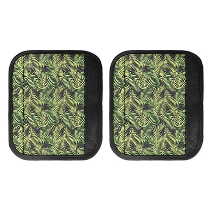 Green Tropical Palm Leaf Pattern Print Handle Covers