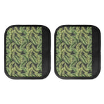 Green Tropical Palm Leaf Pattern Print Handle Covers