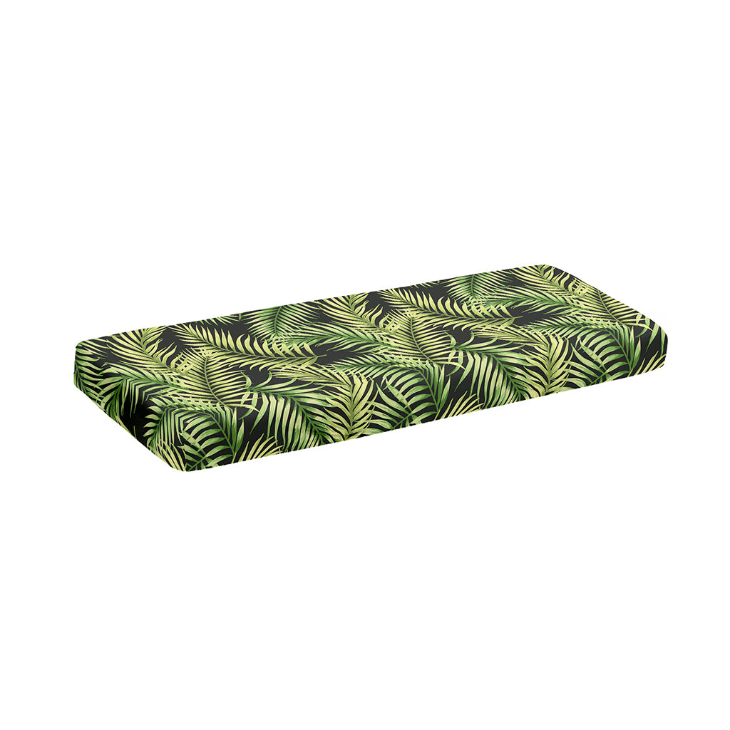 Green Tropical Palm Leaf Pattern Print Piano Keyboard Cover