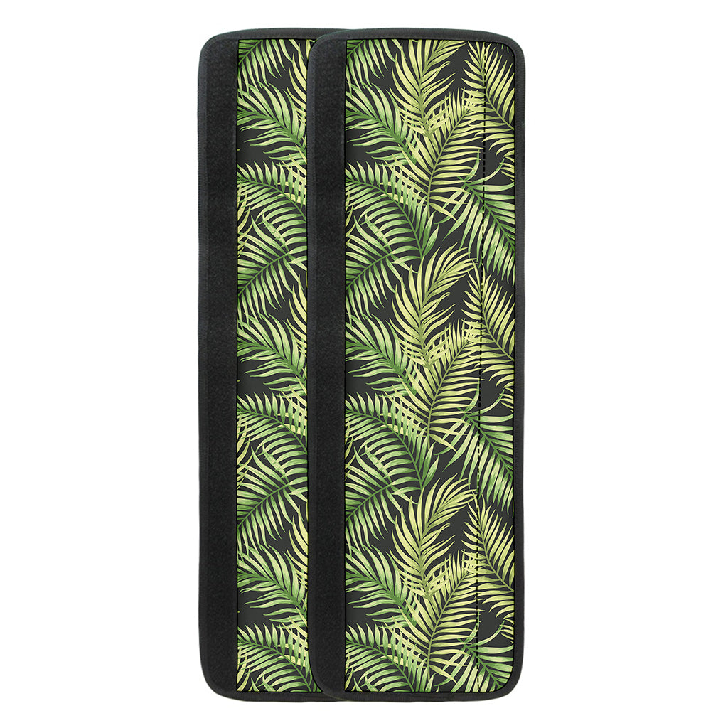 Green Tropical Palm Leaf Pattern Print Refrigerator Handle Covers