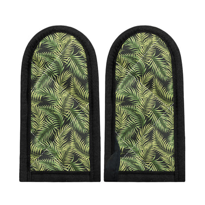 Green Tropical Palm Leaf Pattern Print Skillet Handle Cover