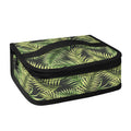 Green Tropical Palm Leaf Pattern Print Small Lunch Bag