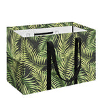Green Tropical Palm Leaf Pattern Print Utility Tote Bag