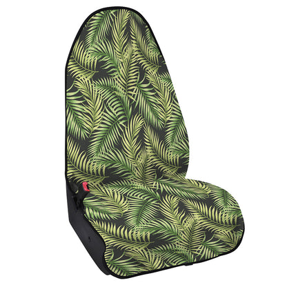 Green Tropical Palm Leaf Pattern Print Waterproof Car Seat Cover