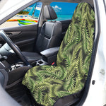 Green Tropical Palm Leaf Pattern Print Waterproof Car Seat Cover