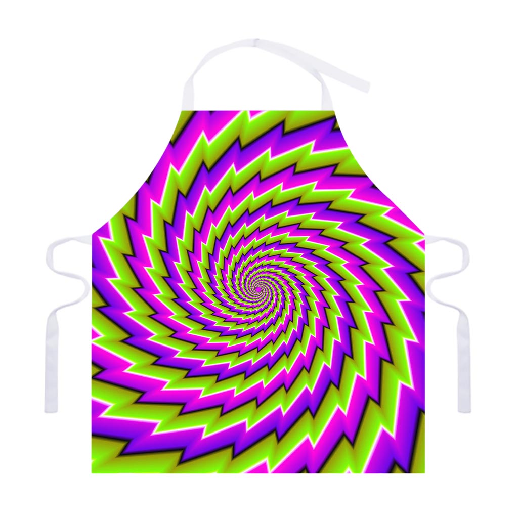 Green Twisted Moving Optical Illusion Adjustable Apron