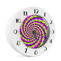 Green Twisted Moving Optical Illusion Alarm Clock