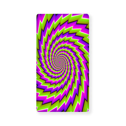 Green Twisted Moving Optical Illusion Baby Crib Sheet