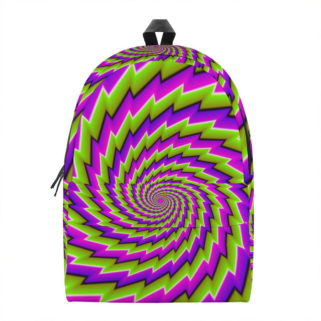 Green Twisted Moving Optical Illusion Backpack