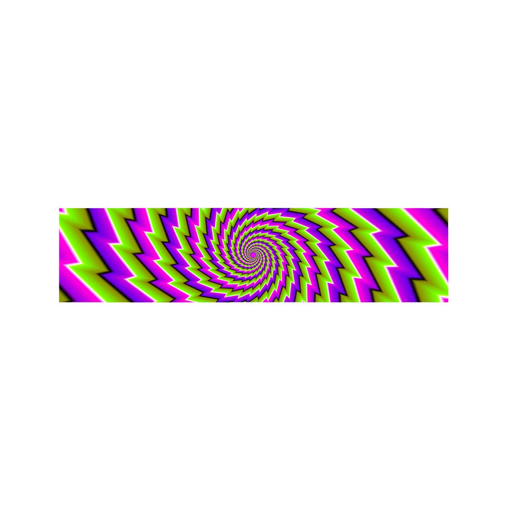 Green Twisted Moving Optical Illusion Bed Runner