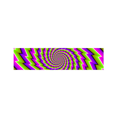 Green Twisted Moving Optical Illusion Bed Runner