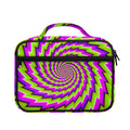 Green Twisted Moving Optical Illusion Briefcase Bible Bag