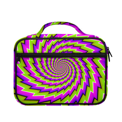 Green Twisted Moving Optical Illusion Briefcase Bible Bag