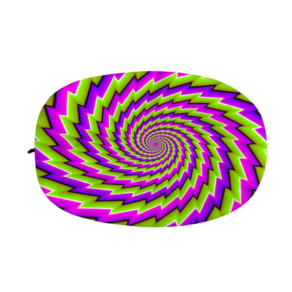 Green Twisted Moving Optical Illusion Car Side Mirror Covers