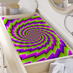 Green Twisted Moving Optical Illusion Changing Pad Cover
