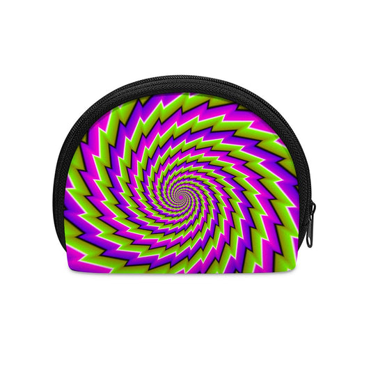 Green Twisted Moving Optical Illusion Coin Purse