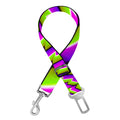 Green Twisted Moving Optical Illusion Dog Seat Belt