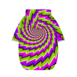 Green Twisted Moving Optical Illusion Dog Zip Up Hoodie