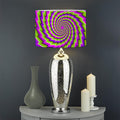 Green Twisted Moving Optical Illusion Drum Lamp Shade
