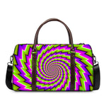 Green Twisted Moving Optical Illusion Duffle Bag