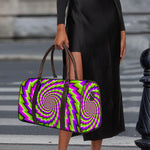 Green Twisted Moving Optical Illusion Duffle Bag