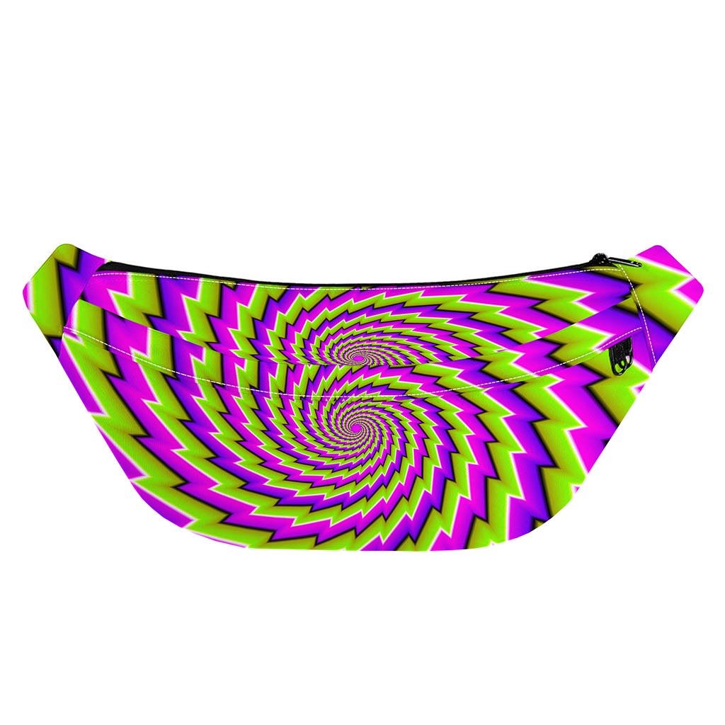 Green Twisted Moving Optical Illusion Fanny Pack