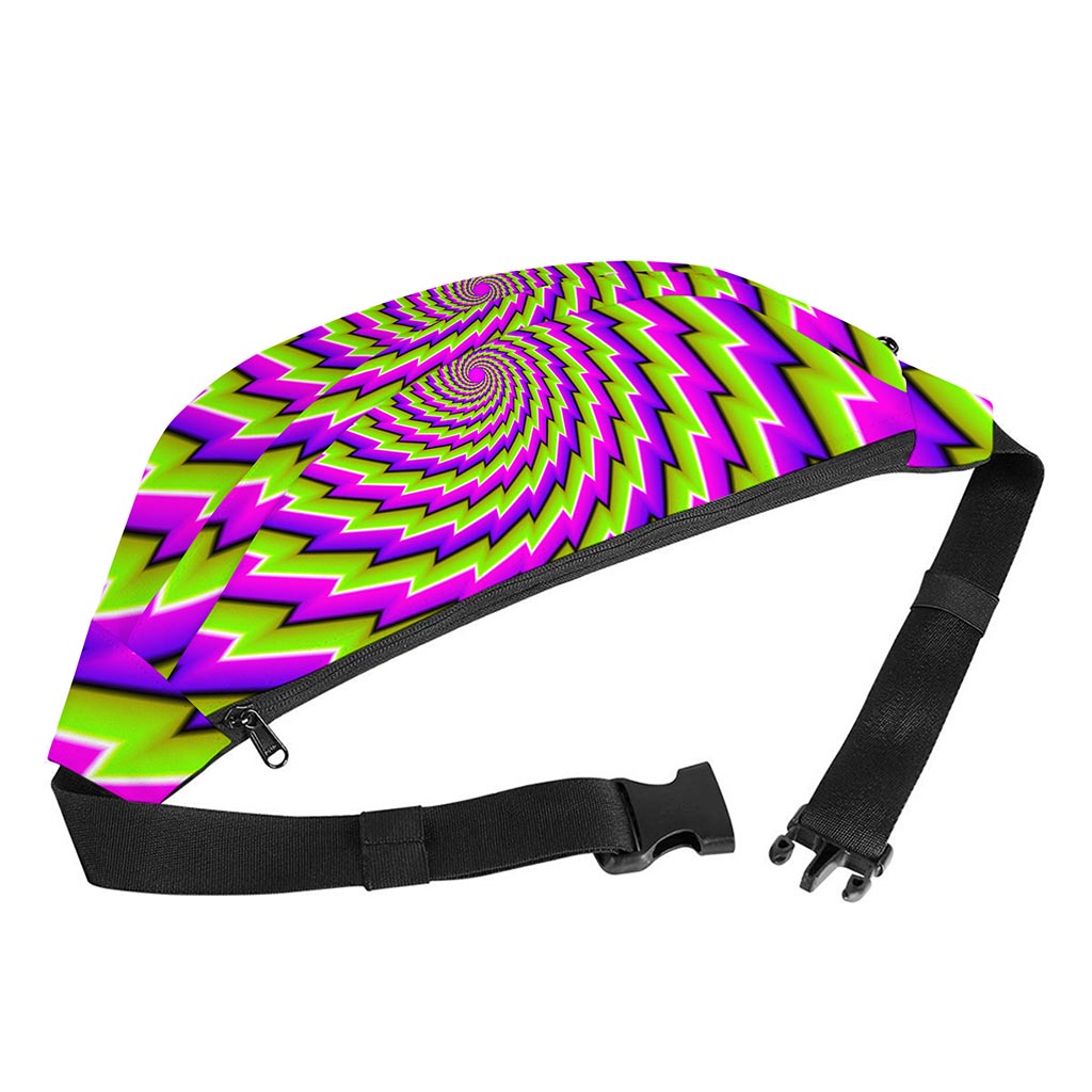 Green Twisted Moving Optical Illusion Fanny Pack
