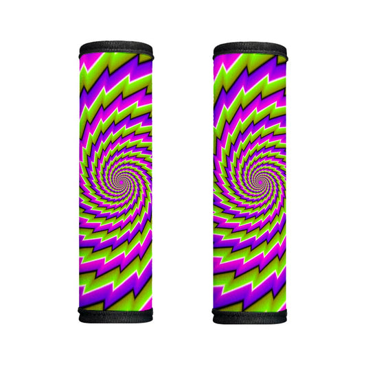 Green Twisted Moving Optical Illusion Handle Covers