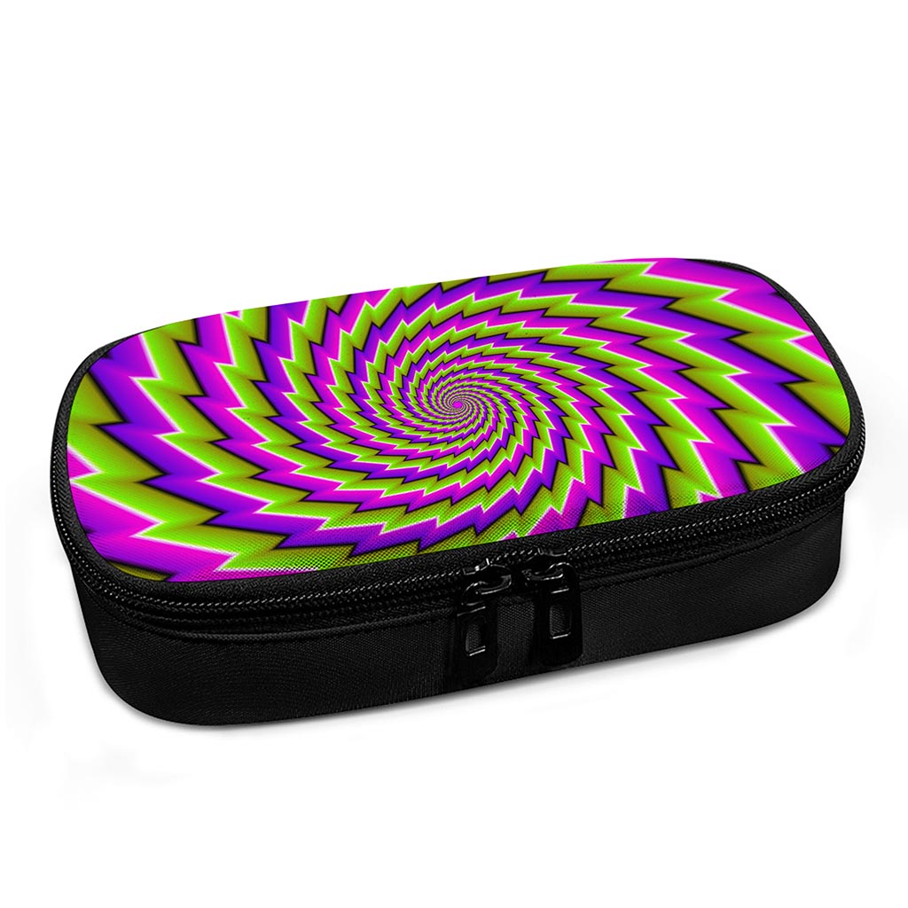 Green Twisted Moving Optical Illusion Insulin Cooler Travel Case