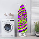 Green Twisted Moving Optical Illusion Ironing Board Cover